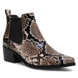 BOGO Blondo Brown Snake Emelia Bootie New $162